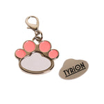 Llavero de Acero Inoxidable Huellita Para Sublimación