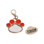 Llavero de Acero Inoxidable Huellita Para Sublimación