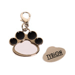 Llavero de Acero Inoxidable Huellita Para Sublimación