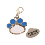 Llavero de Acero Inoxidable Huellita Para Sublimación