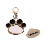 Llavero de Acero Inoxidable Huellita Para Sublimación