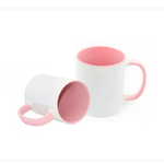 Taza Color Interior 11oz Sublimación 12 Pzas