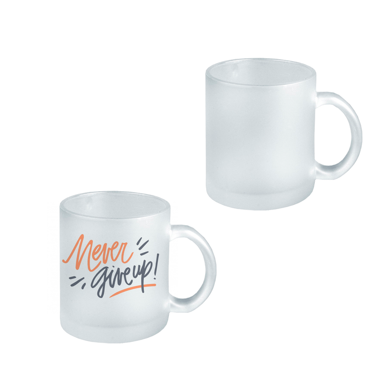 Taza Glaseada Vidrio 10oz Sublimación Pack 12pzs
