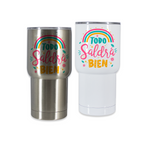 Vaso Viajero Acero Inoxidable Blanco 20oz Sublimación Color Make