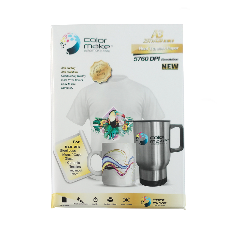 Papel Sublimación Premium A3 Color Make 100 Hojas