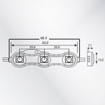 Tira De 25 Módulos Led V5 De Colores Para Anuncios Luminosos