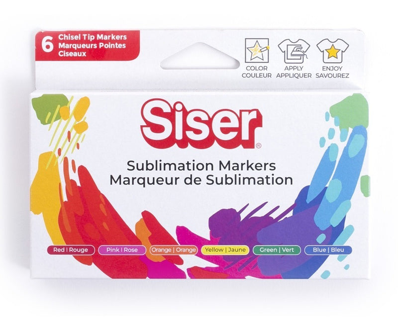 Marcadores De Sublimación Siser, Caja 6pzs