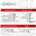 Tira De 25 Módulos Led V5 Para Anuncios Luminosos