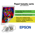 Papel Epson Para Sublimación Tamaño Carta (8x11")