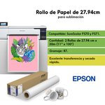 Rollo Papel Sublimación Epson 27.94cm X 30m