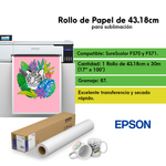 Rollo Papel Sublimación Epson 43.18cm X 30m