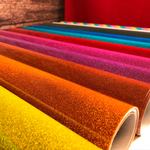 Vinil Textil Siser Glitter Reflejante De 50cm Metro Lineal