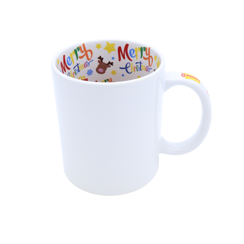 Taza Blanca 11 oz con Asa e Interior Merry Christmas Sublimable – Orca