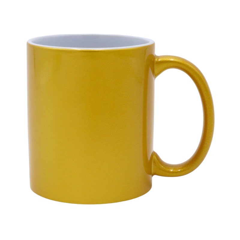 Taza Perlada Oro 11 oz Sublimable – Orca