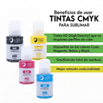 Kit Tinta Sublimación 135g Color Make CMKY