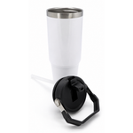Termo Con Agarradera Acero Inoxidable 30oz Blanco Sublimación
