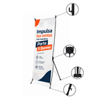 Porta X Banner Publicitario De Aluminio Reforzado 60x160