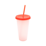 Vaso Mágico Cónico De Plástico Para Dtf Y Uv 710ml Naranja 10 pzs