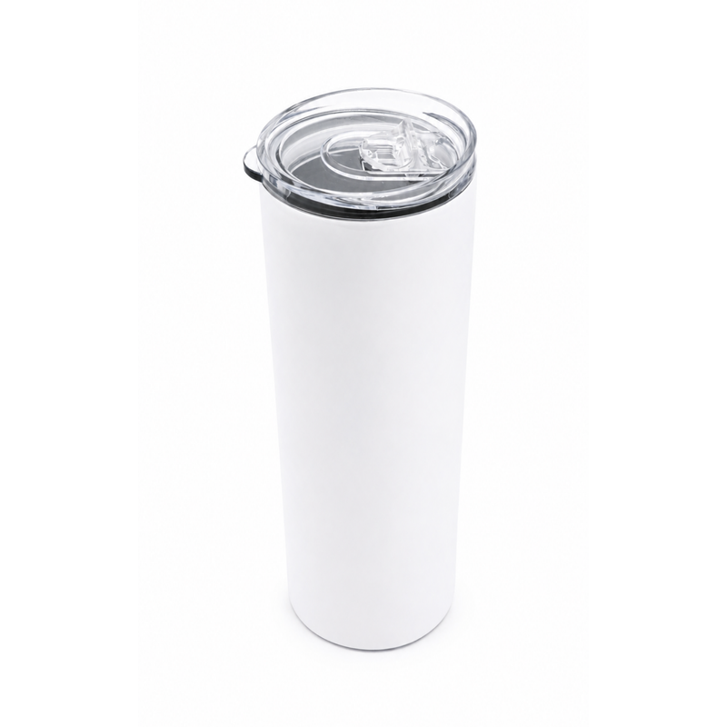 Termo Delgado Acero Inoxidable 20oz Blanco