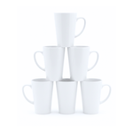Taza Blanca Cónica 17oz Sublimación 12pzs