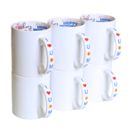 Taza Interior Happy Mothers Day 11oz Sublimación 12 Pzas