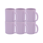 Taza Macaron 11oz Sublimacion Lila 12 Pzs