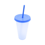 Vaso Mágico Cónico De Plástico Para Dtf Y Uv 710ml Azul Claro 10 pzs