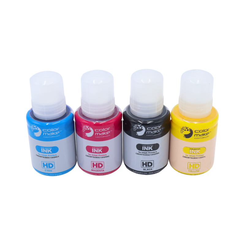 Kit Tinta Sublimación 135g Color Make CMKY
