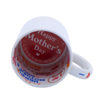 Taza Interior Happy Mothers Day 11oz Sublimación 12 Pzas
