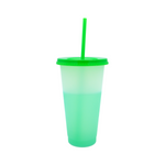 Vaso Mágico Cónico De Plástico Para Dtf Y Uv 710ml Verde 10 pzs