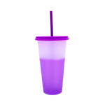 Vaso Mágico Cónico De Plástico Para Dtf Y Uv 710ml Lila 10 pzs