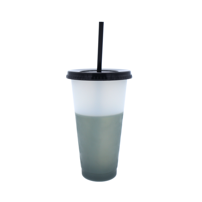 Vaso Mágico Cónico De Plástico Para Dtf Y Uv 710ml Negro 10 pzs