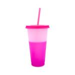 Vaso Mágico Cónico De Plástico Para Dtf Y Uv 710ml Rosa 10 pzs