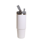 Termo Con Agarradera Acero Inoxidable 30oz Blanco
