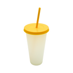 Vaso Mágico Cónico De Plástico Para Dtf Y Uv 710ml Amarillo 10 pzs