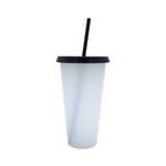 Vaso Mágico Cónico De Plástico Para Dtf Y Uv 710ml Negro 10 pzs