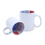 Taza Interior Thank You 11oz Sublimación 12pzs