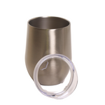 Vaso Vino Acero Inoxidable 12oz Plata Sublimación