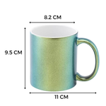 Taza Mágica Neón Perlada 11oz Sublimación 12pzs