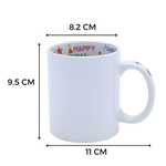 Taza Interior Happy Birthday 11oz Sublimación 12 Pzas
