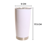 Vaso Viajero Cónico Acero Inoxidable 20oz Sublimación