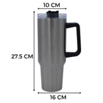 Termo Acero Inoxidable 40 Oz Con Popote Sublimación