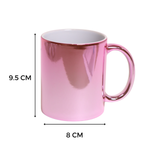 Taza Espejo Rosa Cobrizo 11oz Sublimación 12pzs