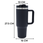 Termo Acero Inoxidable 40 Oz Con Popote