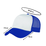 Gorra Trucker para Sublimar Azul Cobalto 10 pzs