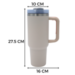 Termo Acero Inoxidable 40 Oz Con Popote