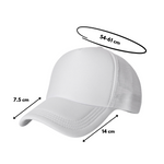 Gorra Trucker para Sublimar Blanco 10 pzs