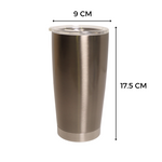 Vaso Viajero Cónico Acero Inoxidable 20oz Sublimación
