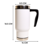 Termo Viajero Acero Inoxidable 17oz Blanca