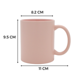 Taza Macaron 11oz Sublimacion Rosa 12 Pzs